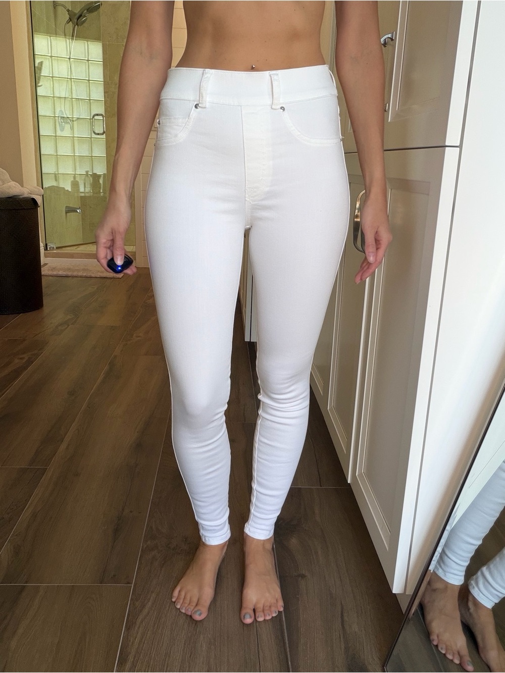 Spanx White High Waisted Jegging